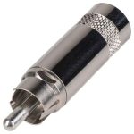 Conector Plug RCA Macho Niquelado Rean By Neutrik Nys-352