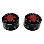 BOTONES AXLABS MOD. SPEED KNOB RED SKULL (WHITE FONT)