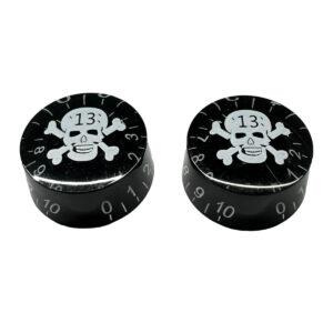BOTONES AXLABS MOD. SPEED KNOB WHITE SKULL(WHITE FONT)