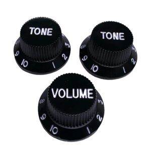 BOTONES AXLABS MOD. STRAT STYLE KNOB SET(WHITE FONT)